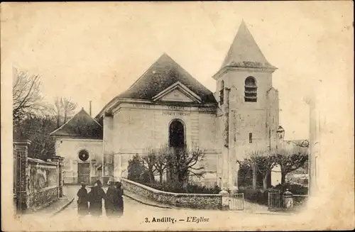 Ak Andilly Val d'Oise, L'Eglise