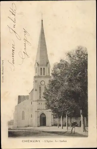 Passepartout Ak Chémery Loir-et-Cher, L´Eglise, Le Clocher