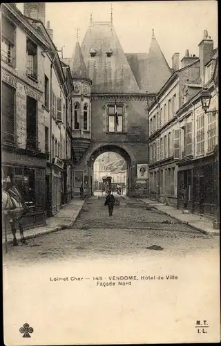 Ak Vendôme Loir et Cher, Hotel de Ville, Facade Nord