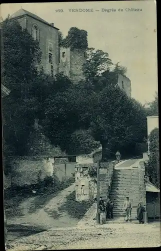 Ak Vendôme Loir et Cher, Degres du Chateau