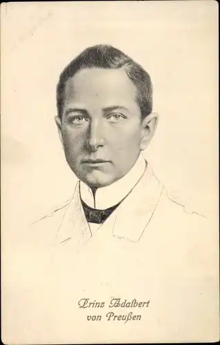 Künstler Ak Adalbert Prinz von Preußen, Portrait