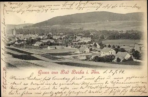 Ak Bad Berka in Thüringen, Panorama