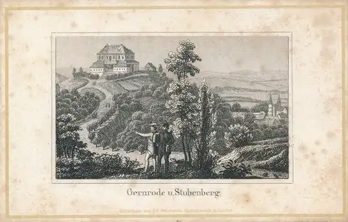 Künstler Kabinettfoto Gernrode Quedlinburg im Harz, Gesamtansicht, Stubenberg