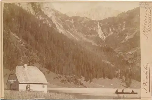 Kabinettfoto Tirol, Vilsalpseepartie, Fotograf F. Heimhuber Sonthofen und Immenstadt