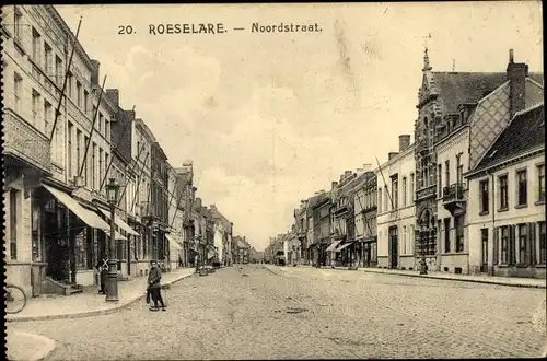 Ak Roeselare Westflandern, Noordstraat