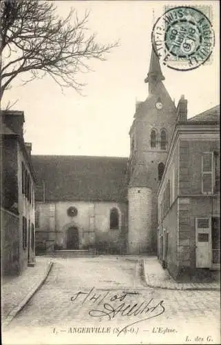 Ak Angerville Essonne, L´Église