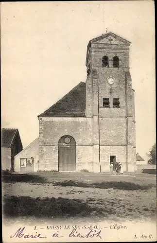 Ak Boissy le Sec Essonne,  L´Église