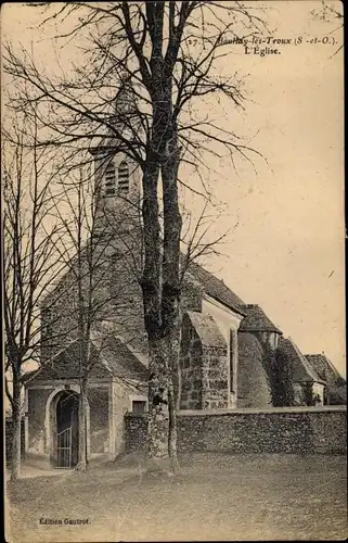 Ak Boullay les Trous Essonne,  L´Église