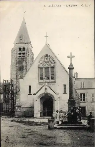 Ak Bièvres Essonne,  L´Église