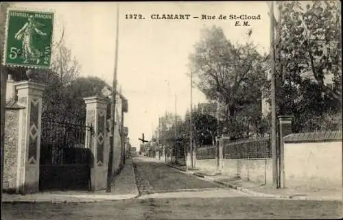 Ak Clamart Hauts de Seine, Rue de Saint Cloud