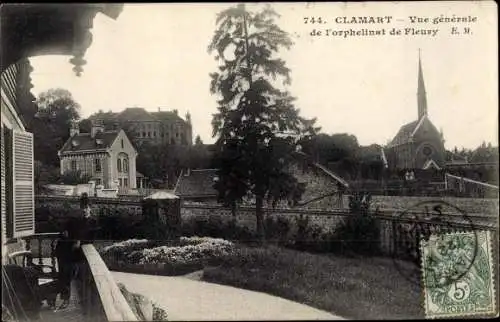 Ak Clamart Hauts de Seine, Vue Générale de l´Orphelinat de Fleury