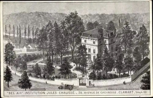 Ak Clamart Hauts de Seine, Montage, Bel Air, Institution Jules Chaussé,  38. Avenue de Chevreuse