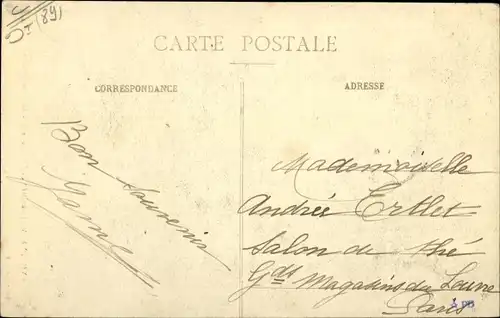 Ak Villeneuve L'Archevêque Yonne, Les Promenades