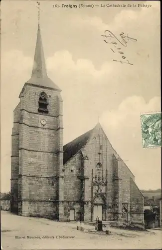 Ak Treigny Yonne, La Cathédrale de la Puisaye