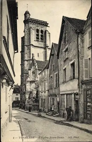 Ak Tonnerre Yonne, L´Église Notre Dame