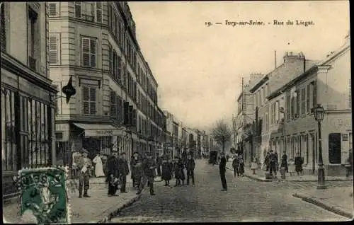 Ak Ivry sur Seine Val de Marne, Rue du Liégat