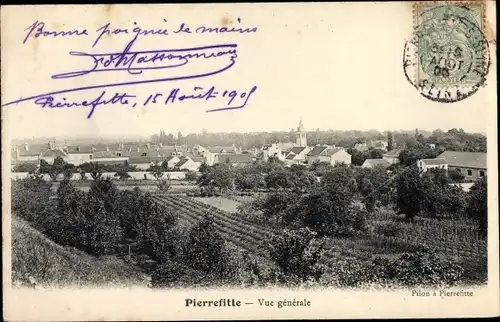 Ak Pierrefitte Seine Saint Denis, Vue Générale