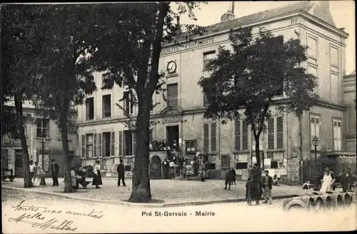 Ak Le Pre Saint Gervais Seine Saint Denis, Mairie