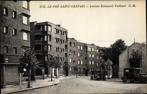 Ak Le Pre Saint Gervais Seine Saint Denis, Avenue Édouard-Vaillant