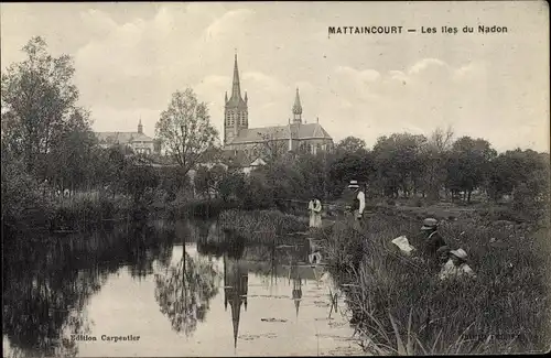 Ak Mattaincourt Vosges, Les Îles du Nadon