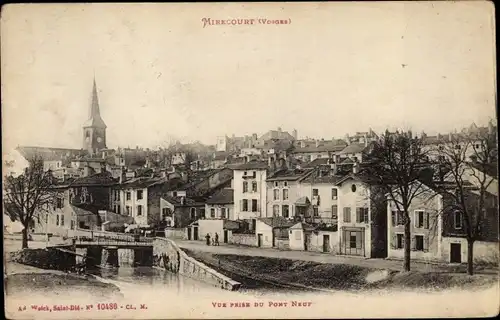 Ak Mirecourt Lothringen Vosges, Vue Prise du Pont Neuf