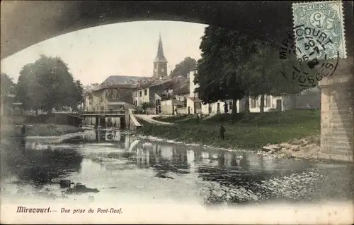 Ak Mirecourt Lothringen Vosges, Vue Prise du Pont Neuf