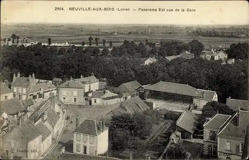 Ak Neuville aux Bois Loiret, Panorama