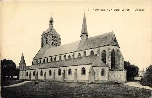 Ak Neuville aux Bois Loiret, L´Église
