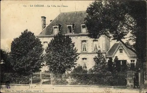 Ak La Crèche Deux Sevres, La Villa des Fleurs