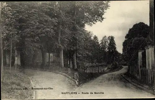 Ak Maffliers Val-d’Oise, Route de Nerville