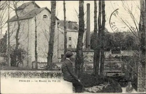 Ak Presles Val d'Oise, Le Moulin du Pre