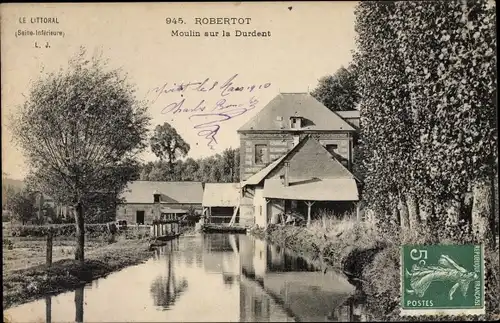 Ak Robertot Seine-et-Marne, Moulin sur la Durdent