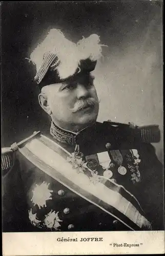 Ak General Joseph Joffre, Portrait