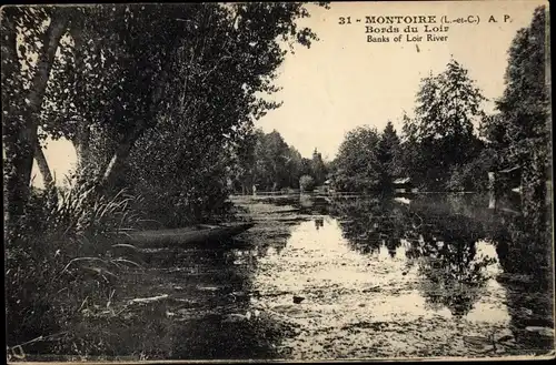 Ak Montoire Loir et Cher, Bords du Loir