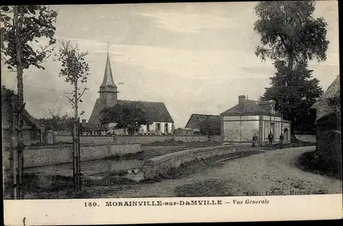 Ak Morainville sur Damville Eure, Vue générale