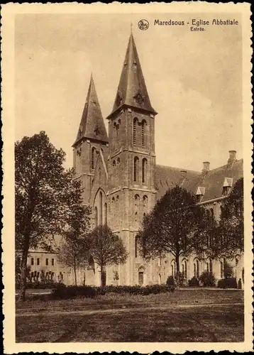 Ak Anhée Wallonien Namur, Abbaye de Maredsous, Eglise Abbatiale