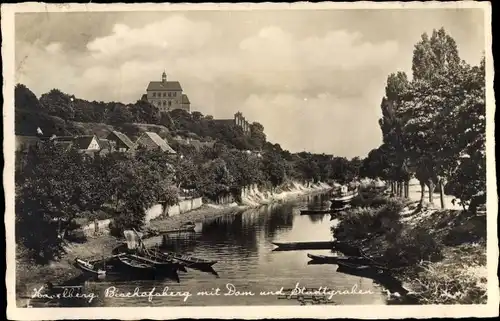 Ak Havelberg in Sachsen Anhalt, Bischofsberg, Dom, Stadtgraben