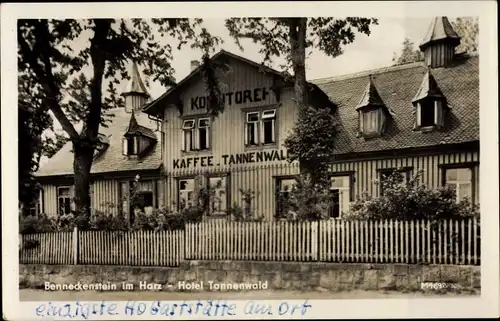 Ak Benneckenstein Oberharz, Hotel Tannenwald