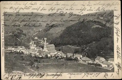 Ak Le Bonhomme Diedolshausen Haut Rhin, Vue generale, Gesamtansicht