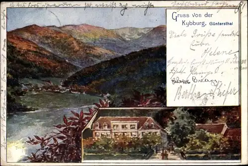 Künstler Ak Günterstal Freiburg im Breisgau, Kybburg