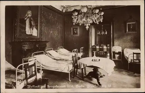 Ak Berlin Mitte, Wollanksches Kriegslazarett, Weinbergsweg 15