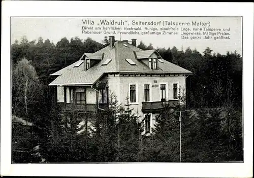 Ak Seifersdorf Dippoldiswalde im Osterzgebirge, Villa Waldruh