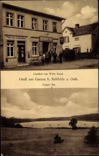 Ak Garzau in Brandenburg an der Havel, Langer See, Gasthof
