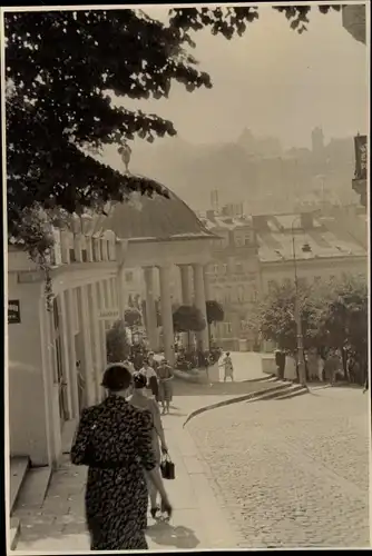 Foto Karlovy Vary Karlsbad Stadt, Inhalatorium, Straßenpartie, Fotograf Hubl