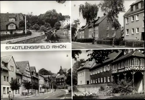 Ak Stadtlengsfeld in Thüringen, Rhön, Vier Ansichten