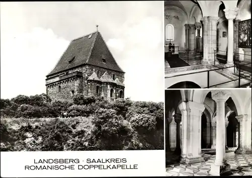 Ak Landsberg Saalekreis Sachsen Anhalt, Romanische Doppelkapelle