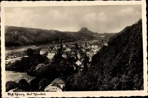 Ak Bad Schandau Sächsische Schweiz, Teilansicht