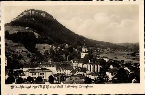Ak Königstein an der Elbe Elbsandsteingebirge, Stadt und Festung