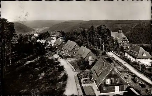 Ak Bad Wildbad im Schwarzwald, Teilansicht, Vogelschau