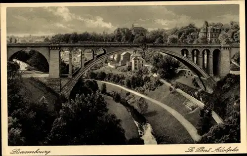 Ak Luxembourg Luxemburg, Le Pont Adolphe